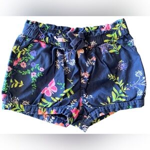 Baby Gap 2 Years Floral W/butterflies Elastic Waist Shorts